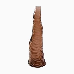 Grand Vase en Acrylique Marron Fumé par Daan De Wit
