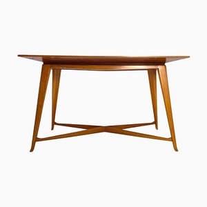 Couchtisch aus Holz im Stil von Gio Ponti, Italien, 1950er