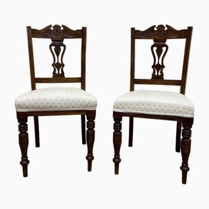 Antique Dining Chairs, England, 1850s, Set of 2