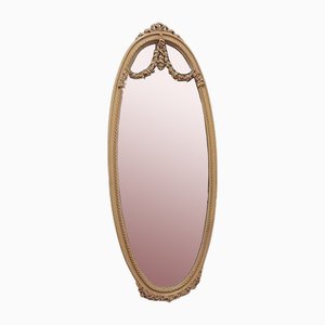 Specchio in stile Luigi XVI con cornice in pino