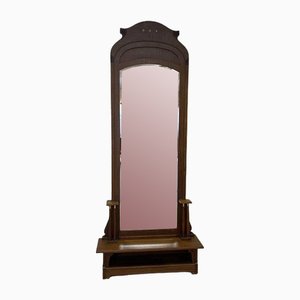 Vintage Art Deco Standing Mirror, 1930