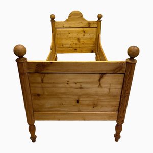 Antique Children's Bed in Softwood