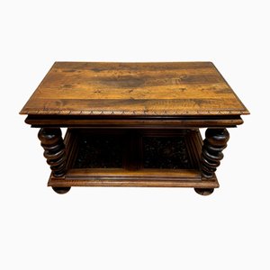 Antique Historicism Walnut Coffee Table, 1850s
