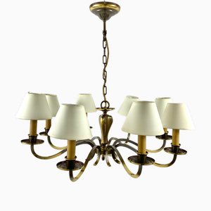 Vintage Chandelier in Brass from Deknudt, Belgium, 1970s