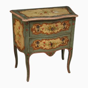 Petite Commode Style Vénitien, 20ème Siècle Laquée et Peinte, 1950s