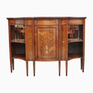 19th Century Inlaid Rosewood Cabinet, 1890s