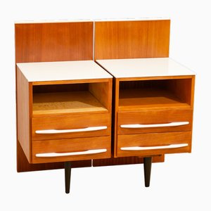 Bedside Tables by Mojmír Požár for Up Závody, Former Czechoslovakia, 1960s, Set of 2