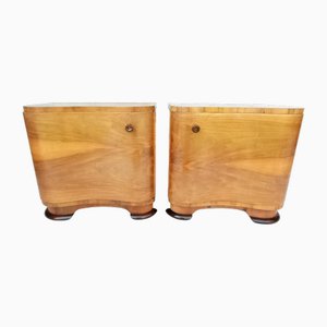 Bedside Tables by Jindrich Halabala, 1950s, Set of 2