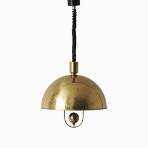 German Ceiling Lamp in Brass by Florian Schulz, 1970s