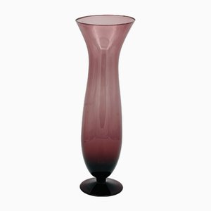 Vase Vintage en Verre Améthyste