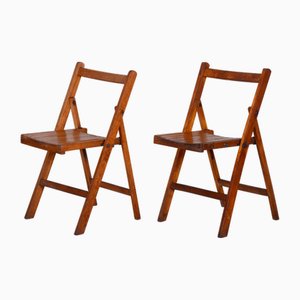 Mid-Century Beech Dining Chairs, 1950s, Set of 2