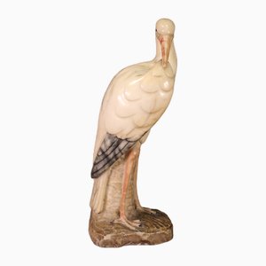 Large Heron, 1950, Alabaster