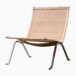 Vintage PK22 Stuhl aus Rattan von Poul Kjaerholm für E. Kold Christensen, 1970er