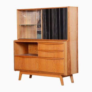 Bohumil Landsman zugeschriebenes Mid-Century Sideboard aus Eschenholz für Jitona Soběslav, 1950er