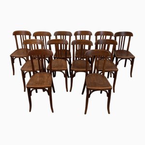 Chaises de Bistrot, 1950s, Set de 12