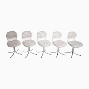 Sedie e tavolo da pranzo Space Age di Stoll Giroflex per Herman Miller, anni '70, set di 6