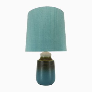 Blaue skandinavische Keramiklampe, 1960