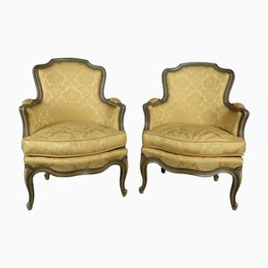 Set of Louis XV Yellow Armchairs