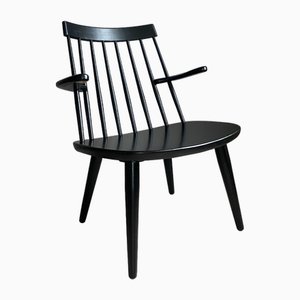 Sibbo Black Lounge Chair by Yngve Ekström