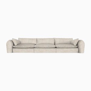 Divano moderno Comfy in tessuto Beige Famiglia di Collector