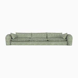 Modern Comfy Sofa in Seafoam Fabric by Collector