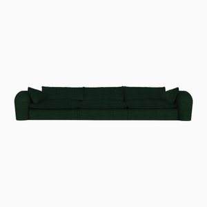 Modern Comfy Sofa in Cedar Fabric by Collector
