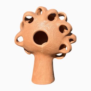 Lampada scultura in ceramica e terracotta di Kseniya Kravtsova, 2024