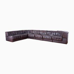 Modulares Modell Ds 11 Ledersofa von de Sede, 1970er, 7 . Set