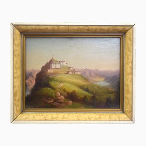 Louis Ritschard, Landscape Scene, 1800s, Oil on Board, Framed