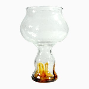 Vase Vintage en Verre Bullé de Joska, 1970s