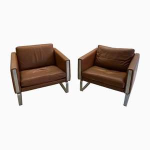 Armchairs Ch 101 attributed to Hans J. Wegner, Set of 2