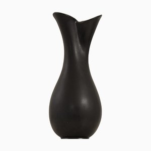 Vase Mangania en Grès attribué à Lillemor Mannerheim, 1950s