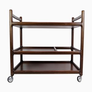 Serving Trolley in Mahogany by Johannes Andersen, 1960s