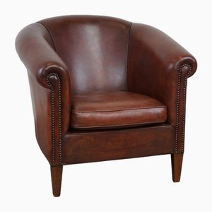 Fauteuil Club en Cuir de Mouton