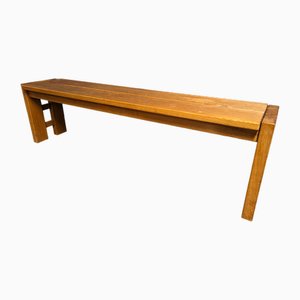 Bench in Elm in the style of Maison Regain