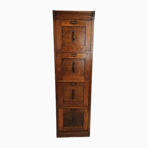 Vintage Oak File Cabinet