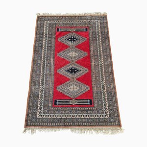Handknoted Wool Ghom Rug with Patterns, Pakistan, 1930s