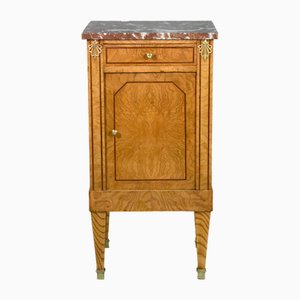 French Elm and Marble Cabinet, 1920s