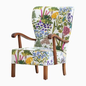 Vintage Armchair with Print by Gocken Jobs