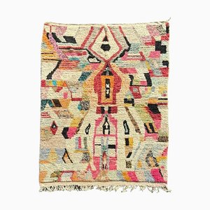 Tapis berbère abstrait moderne en laine Boujad