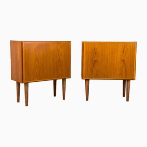 Tables de Chevet en Teck de Omann Jun, Danemark, 1960s, Set de 2