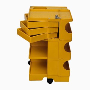 Carrello Boby giallo di Joe Colombo per Bieffeplast, anni '60