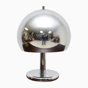 Vintage Chrome Mushroom Lamp, 1970s