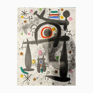 Joan Miro, Composición, Litografía original, 1971