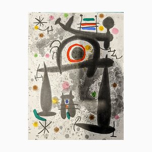 Joan Miro, Composition, Original Lithograph, 1971