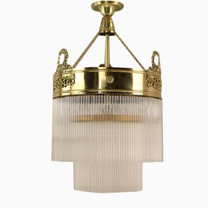 Wiener Kaffeehaus Deckenlampe, Österreich, 1910er