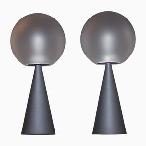 Lampade da tavolo Bilia vintage di Gio Ponti per Fontana Arte, Italia, anni '70, set di 2