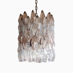 Model Poliedri Chandelier by Carlo Scarpa for Venini, 1955