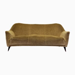 Mid-Century Three-Seater Velvet Sofa by Gio Ponti for Casa & Giardino, 1950s