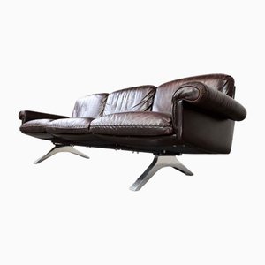 DS-31 Three-Seater Leather Sofa from De Sede, 1970s